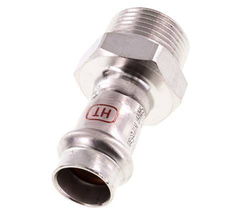 Pressfitting - 15mm Innengewinde & R 3/4'' Außengewinde - Edelstahl