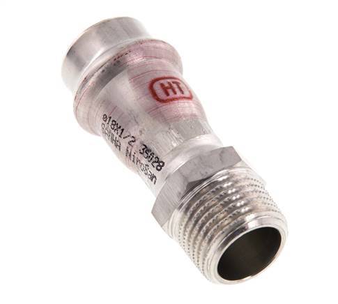 Pressfitting - 18mm Innengewinde & R 1/2'' Außengewinde - Edelstahl