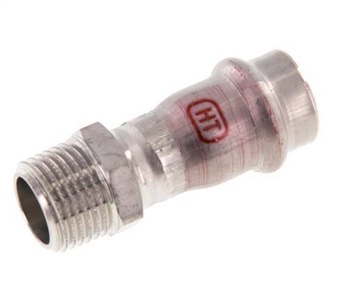 Pressfitting - 18mm Innengewinde & R 1/2'' Außengewinde - Edelstahl