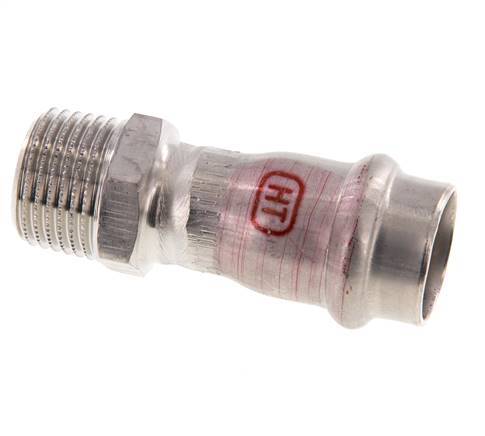 Pressfitting - 18mm Innengewinde & R 1/2'' Außengewinde - Edelstahl