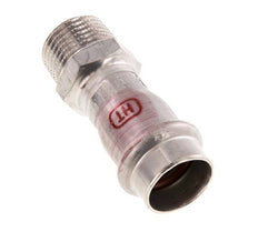 Pressfitting - 18mm Innengewinde & R 1/2'' Außengewinde - Edelstahl