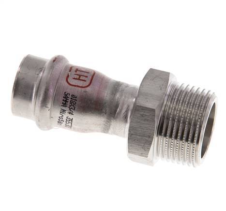 Pressfitting - 18mm Innengewinde & R 3/4'' Außengewinde - Edelstahl