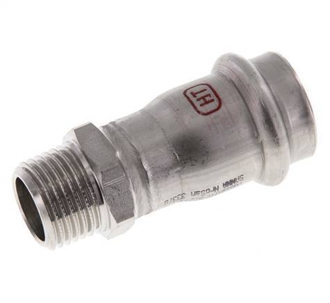 Pressfitting - 22mm Innengewinde & R 1/2'' Außengewinde - Edelstahl