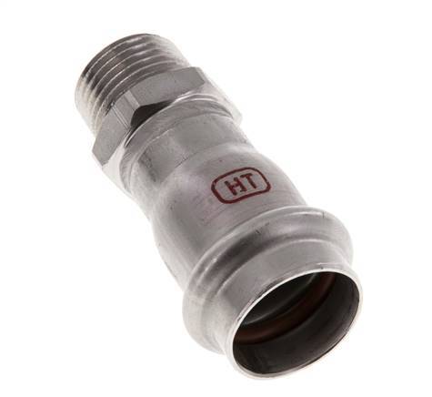 Pressfitting - 22mm Innengewinde & R 1/2'' Außengewinde - Edelstahl
