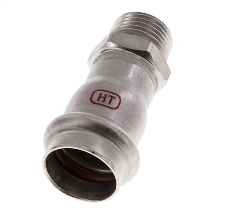 Pressfitting - 22mm Innengewinde & R 1/2'' Außengewinde - Edelstahl