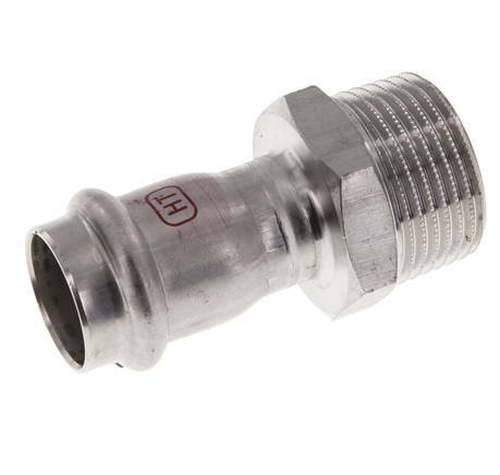 Pressfitting - 22mm Innengewinde & R 1'' Außengewinde - Edelstahl
