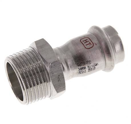 Pressfitting - 22mm Innengewinde & R 1'' Außengewinde - Edelstahl