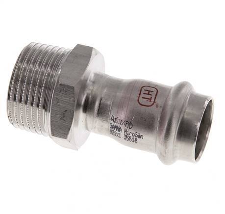Pressfitting - 22mm Innengewinde & R 1'' Außengewinde - Edelstahl