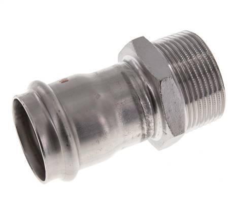 Pressfitting - 35mm Innengewinde & R 1-1/4'' Außengewinde - Edelstahl