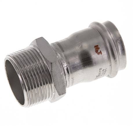 Pressfitting - 35mm Innengewinde & R 1-1/4'' Außengewinde - Edelstahl