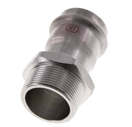 Pressfitting - 42mm Innengewinde & R 1-1/2'' Außengewinde - Edelstahl