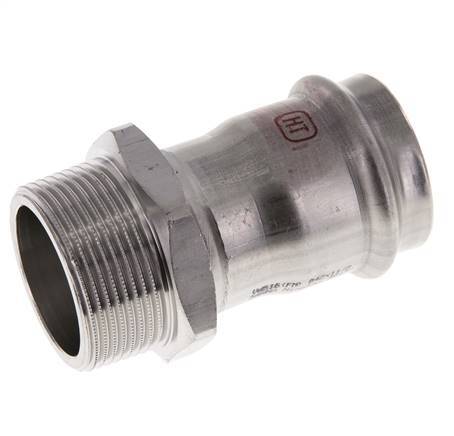 Pressfitting - 42mm Innengewinde & R 1-1/2'' Außengewinde - Edelstahl