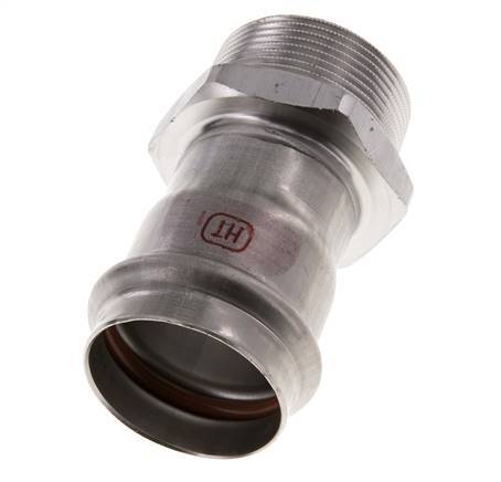 Pressfitting - 42mm Innengewinde & R 1-1/2'' Außengewinde - Edelstahl