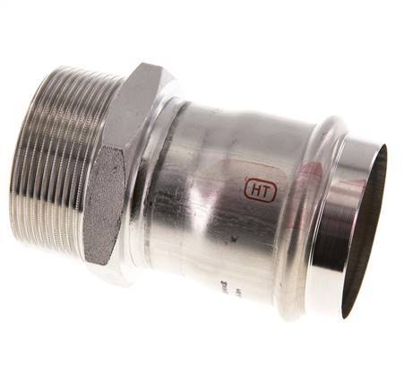 Pressfitting - 54mm Innengewinde & R 2'' Außengewinde - Edelstahl