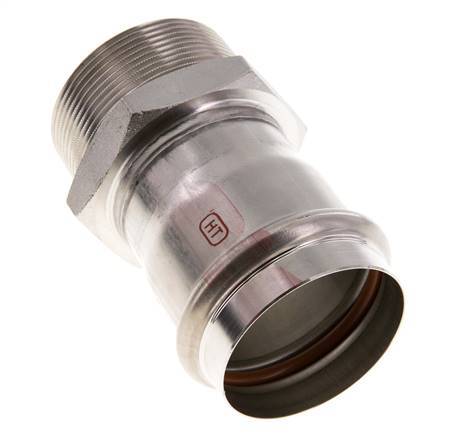 Pressfitting - 54mm Innengewinde & R 2'' Außengewinde - Edelstahl