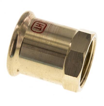 Pressfitting - 15mm Innengewinde & Rp 1/2'' - Kupferlegierung