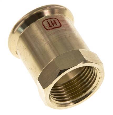 Pressfitting - 15mm Innengewinde & Rp 1/2'' - Kupferlegierung