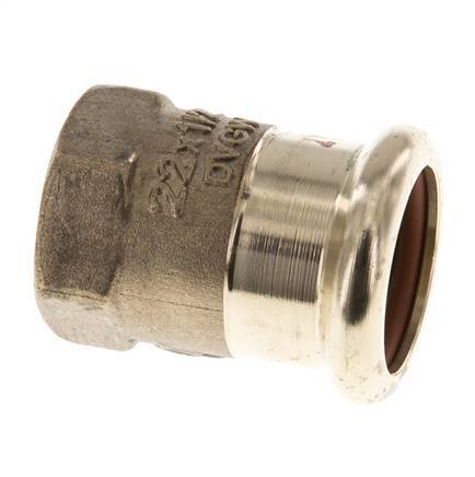 Pressfitting - 22mm Innengewinde & Rp 1/2'' Innengewinde - Kupferlegierung