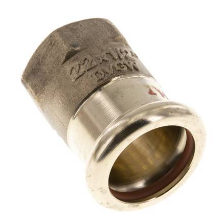 Pressfitting - 22mm Innengewinde & Rp 1/2'' Innengewinde - Kupferlegierung
