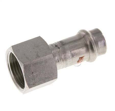 Pressfitting - 15mm Innengewinde & Rp 3/4'' Innengewinde - Edelstahl