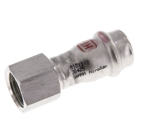 Pressfitting - 18mm Innengewinde & Rp 1/2'' Innengewinde - Edelstahl