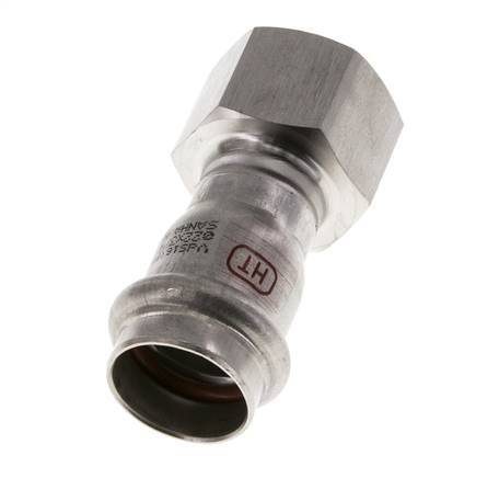 Press Fitting - 22mm Female & Rp 3/4'' Female - Stainless Steel