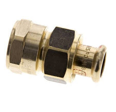 Union Press Fitting - 15mm Innengewinde & Rp 3/4'' Innengewinde - Kupferlegierung Flachdichtung