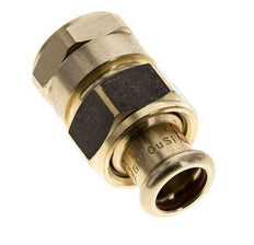 Union Press Fitting - 15mm Innengewinde & Rp 3/4'' Innengewinde - Kupferlegierung Flachdichtung