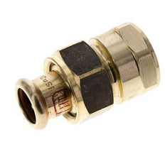 Union Press Fitting - 15mm Innengewinde & Rp 3/4'' Innengewinde - Kupferlegierung Flachdichtung