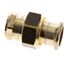 Pressverschraubung - 22mm Innengewinde & Rp 3/4'' Innengewinde - Kupferlegierung Flachdichtung