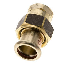 Pressverschraubung - 22mm Innengewinde & Rp 3/4'' Innengewinde - Kupferlegierung Flachdichtung