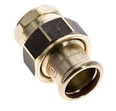 Pressverschraubung - 28mm Innengewinde & Rp 1'' Innengewinde - Kupferlegierung Flachdichtung