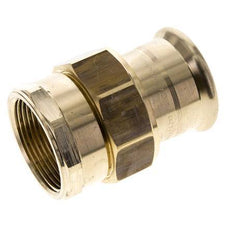Pressverschraubung - 42mm Innengewinde & Rp 1-1/2'' Innengewinde - Kupferlegierung Flachdichtung