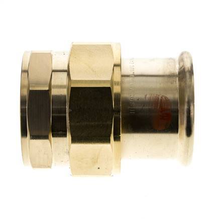 Union Press Fitting - 54mm Innengewinde & Rp 2'' Innengewinde - Kupferlegierung Flachdichtung
