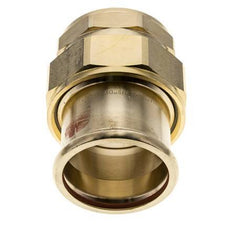 Union Press Fitting - 54mm Innengewinde & Rp 2'' Innengewinde - Kupferlegierung Flachdichtung