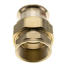 Union Press Fitting - 54mm Innengewinde & Rp 2'' Innengewinde - Kupferlegierung Flachdichtung