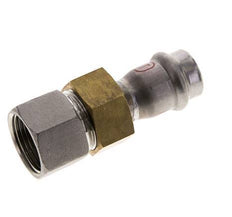 Union Press Fitting - 18mm Female & Rp 3/4'' Female - Stainless Steel Flat Sealing