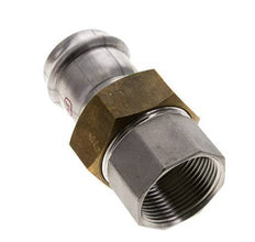 Pressverschraubung - 35mm Innengewinde & Rp 1-1/4'' Innengewinde - Flachdichtung aus Edelstahl