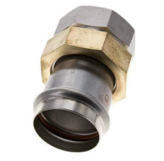 Pressverschraubung - 54mm Innengewinde & Rp 2'' Innengewinde - Flachdichtung aus Edelstahl