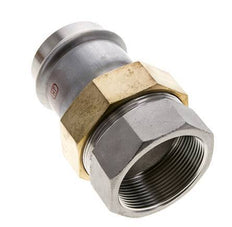 Pressverschraubung - 54mm Innengewinde & Rp 2'' Innengewinde - Flachdichtung aus Edelstahl