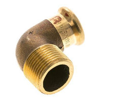 90-Grad-Winkel-Pressfitting - 18 mm Innengewinde & R 3/4'' Außengewinde - Kupferlegierung