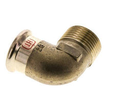 90-Grad-Winkel-Pressfitting - 28 mm Innengewinde & R 1'' Außengewinde - Kupferlegierung