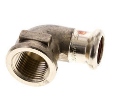 90-Grad-Winkel-Pressfitting - 15 mm Innengewinde & Rp 1/2'' Innengewinde - Kupferlegierung
