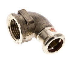 90-Grad-Winkel-Pressfitting - 15 mm Innengewinde & Rp 1/2'' Innengewinde - Kupferlegierung