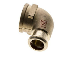 90-Grad-Winkel-Pressfitting - 15 mm Innengewinde & Rp 3/4'' Innengewinde - Kupferlegierung