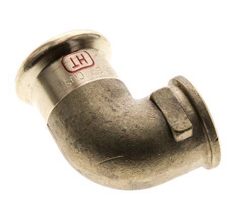 90-Grad-Winkel-Pressfitting - 22 mm Innengewinde & Rp 1/2'' Innengewinde - Kupferlegierung
