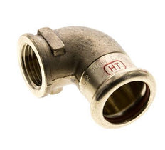 90-Grad-Winkel-Pressfitting - 22 mm Innengewinde & Rp 1/2'' Innengewinde - Kupferlegierung