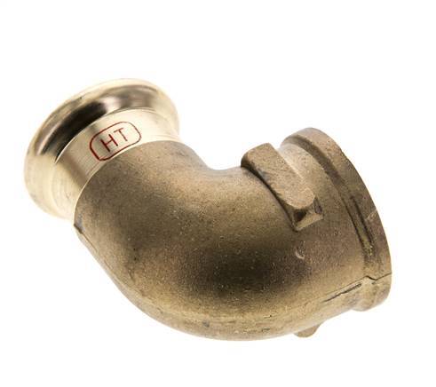 90-Grad-Winkel-Pressfitting - 22 mm Innengewinde & Rp 3/4'' Innengewinde - Kupferlegierung