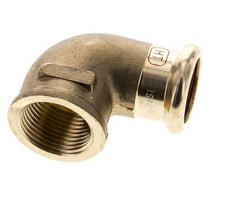90-Grad-Winkel-Pressfitting - 22 mm Innengewinde & Rp 3/4'' Innengewinde - Kupferlegierung