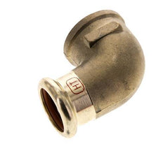 90-Grad-Winkel-Pressfitting - 22 mm Innengewinde & Rp 3/4'' Innengewinde - Kupferlegierung
